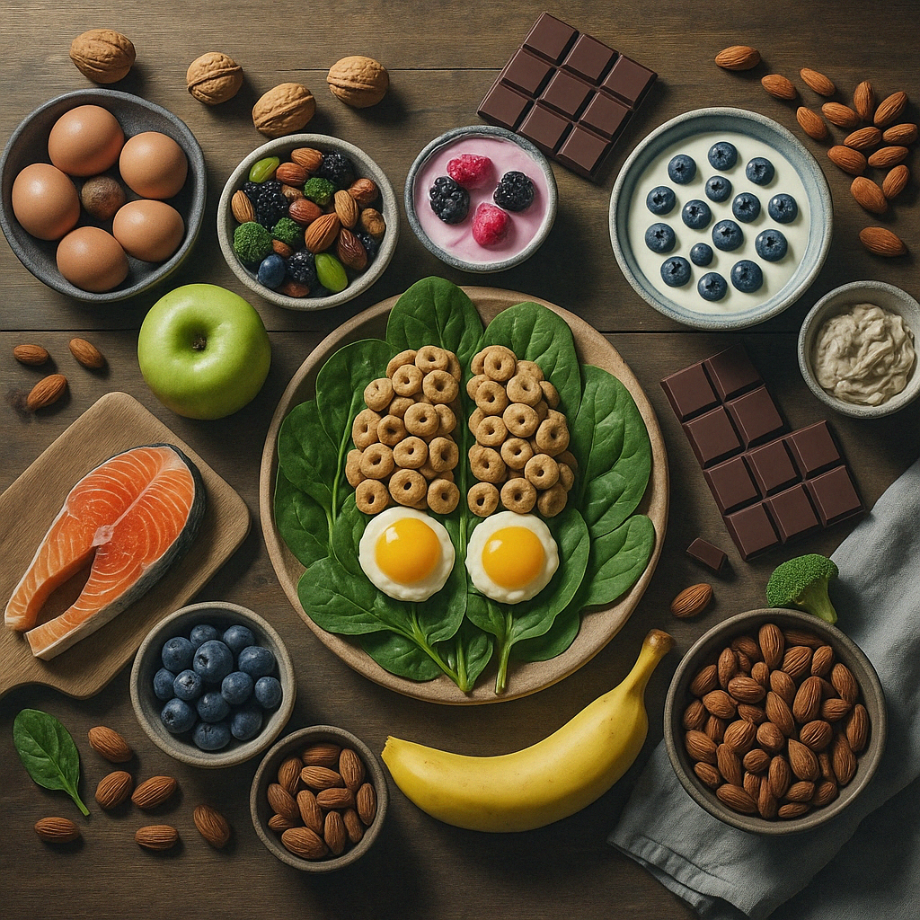 Alimentos que Favorecem a Saúde do Cérebro e do Humor